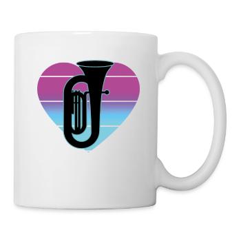 Tuba Player Tuba Musical Instrument - Mug - white - Right