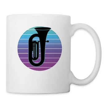 Tuba Player Tuba Musical Instrument - Mug - white - Right