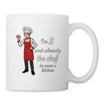 I'm 3 - Young Chef - Mug - white - Right