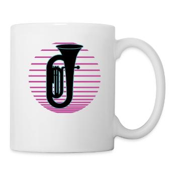 Tuba Player Tuba Musical Instrument - Mug - white - Right