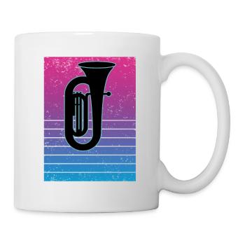 Tuba Player Tuba Musical Instrument - Mug - white - Right