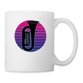 Joueur de tuba Tuba Instrument de musique - Mug blanc - blanc - Droite