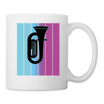 Tuba Player Tuba Musical Instrument - Mug - white - Right