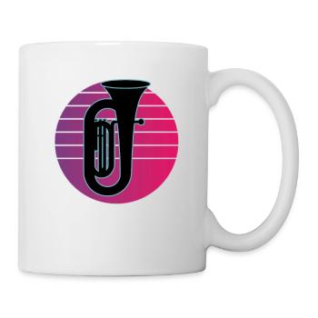 Tuba Player Tuba Musical Instrument - Mug - white - Right