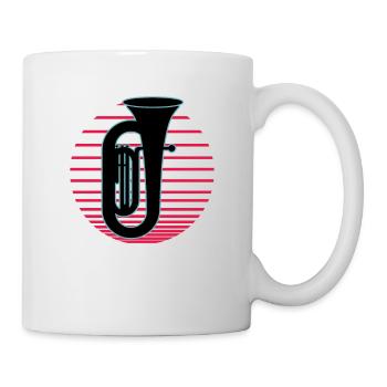 Joueur de tuba Tuba Instrument de musique - Mug blanc - blanc - Droite