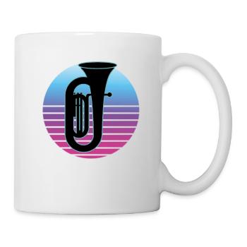 Joueur de tuba Tuba Instrument de musique - Mug blanc - blanc - Droite
