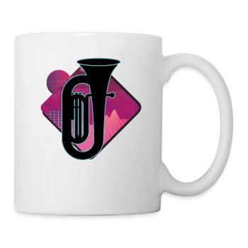 Joueur de tuba Tuba Instrument de musique - Mug blanc - blanc - Droite