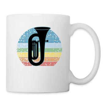 Tuba Player Tuba Musical Instrument - Mug - white - Right