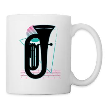 Joueur de tuba Tuba Instrument de musique - Mug blanc - blanc - Droite