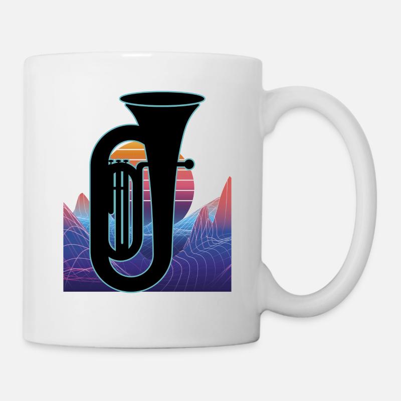 Tuba Player Tuba Musical Instrument - Mug - white