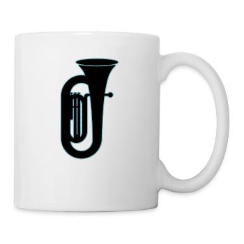 Tuba Player Tuba Musical Instrument - Mug - white - Right