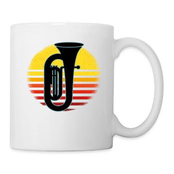 Tuba Player Tuba Musical Instrument - Mug - white - Right