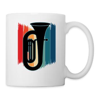 Tuba Player Tuba Musical Instrument - Mug - white - Right