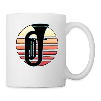 Tuba Player Tuba Musical Instrument - Mug - white - Right