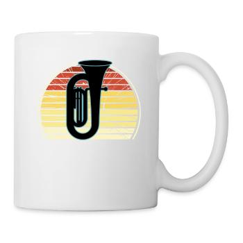 Tuba Player Tuba Musical Instrument - Mug - white - Right