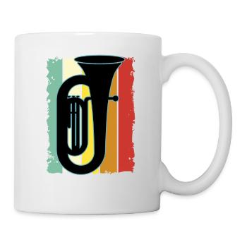 Tuba Player Tuba Musical Instrument - Mug - white - Right
