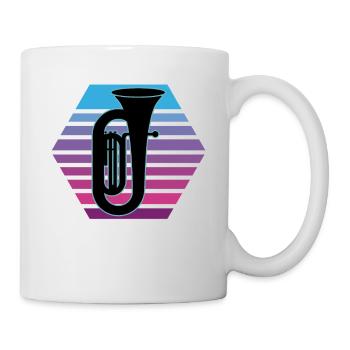 Tuba Player Tuba Musical Instrument - Mug - white - Right