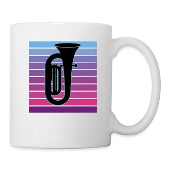 Tuba Player Tuba Musical Instrument - Mug - white - Right