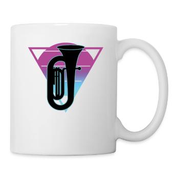 Tuba Player Tuba Musical Instrument - Mug - white - Right