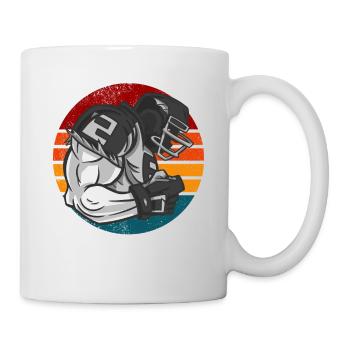 American Football Retro Vintage - Mug - white - Right