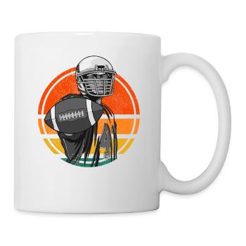 American Football Retro Vintage - Mug - white - Right