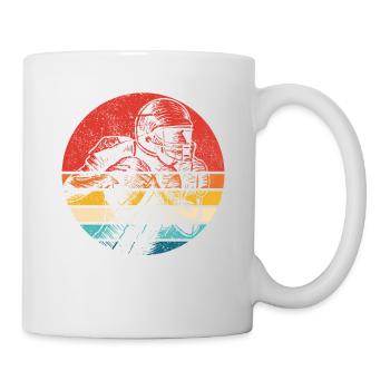American Football Retro Vintage - Mug - white - Right