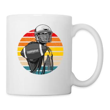 American Football Retro Vintage - Mug - white - Right