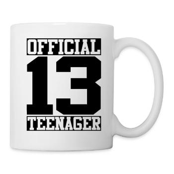 Officiellement un adolescent - Mug blanc - blanc - Droite