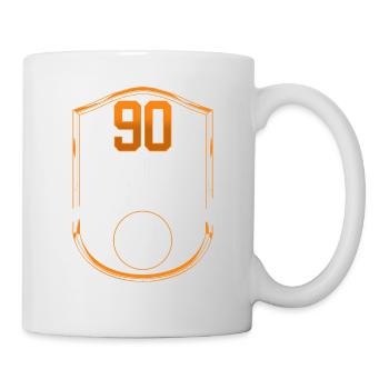 90 Minuten Langeweile - Tasse - Weiß - Rechts