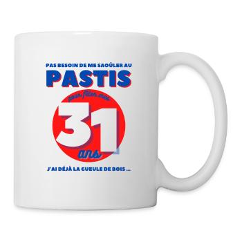 Cadeau Homme anniversaire 31 ans - Mug blanc - blanc - Droite