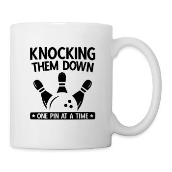 Bowling - Tasse - Weiß - Rechts