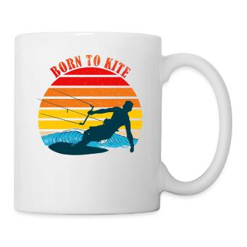 Kitesurfing Sprichwort - Tasse - Weiß - Rechts