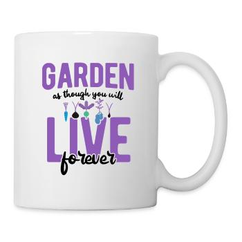 Landschaftsgärtner Hobbygärtner Gärtner - Tasse - Weiß - Rechts