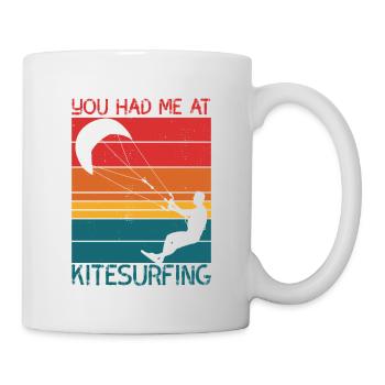 Tu m’as eu au kitesurf - Mug blanc - blanc - Droite