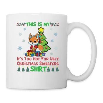 C'est mon pull de Noël il fait trop chaud pour moche - Mug blanc - blanc - Droite