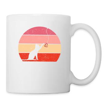 Jouets pour chats Chers amoureux des chats V-Day - Mug blanc - blanc - Droite