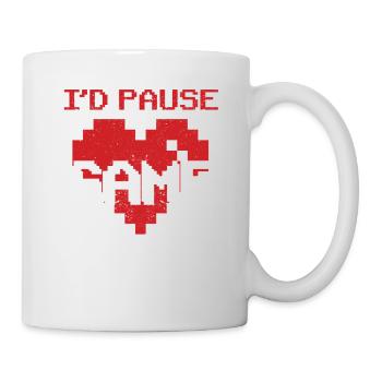 Ich würde mein Spiel für dich unterbrechen Video - Tasse - Weiß - Rechts