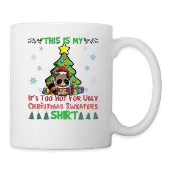 C'est mon pull de Noël il fait trop chaud pour moche - Mug blanc - blanc - Droite