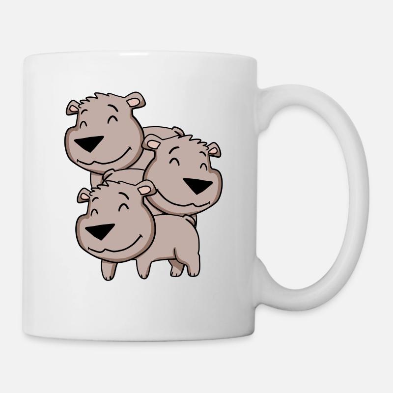 Ours mignons - Ours - Mug blanc - blanc