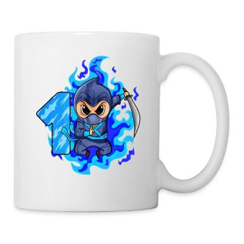 1. Geburtstag Junge 1 Jahre alt Ninja - Tasse - Weiß - Rechts
