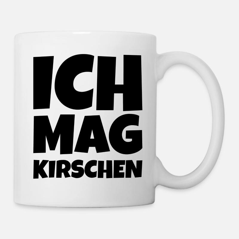 Ich mag Kirschen - Tasse - Weiß