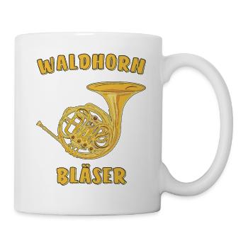 WALDHORN BLÄSER - Tasse - Weiß - Rechts