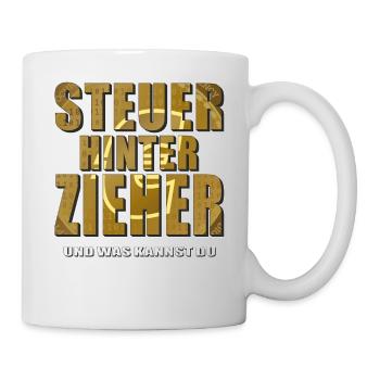 STEUERHINTERZIEHER - Tasse - Weiß - Rechts