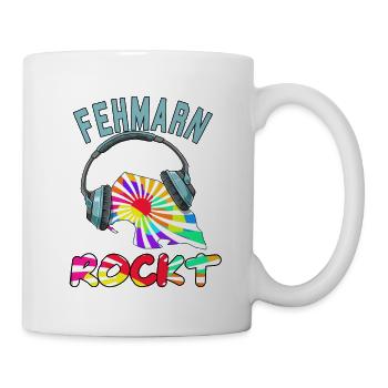 Fehmarn Rockt - Tasse - Weiß - Rechts