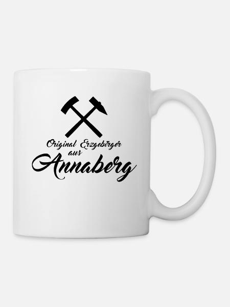 Original Erzgebirger aus Annaberg - Tasse - Weiß