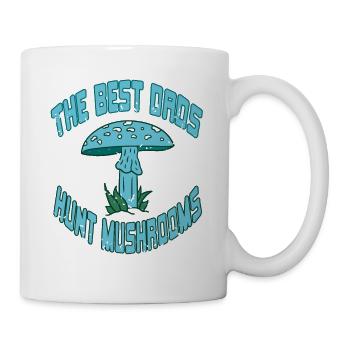 Le meilleur DADS Hunt Champignons Rétro Funny Mycology - Mug blanc - blanc - Droite