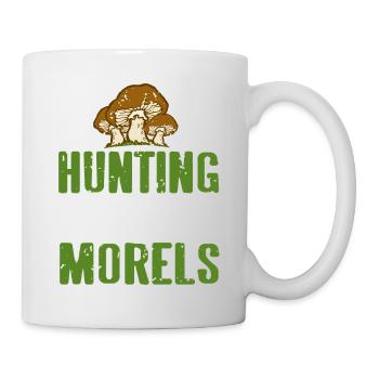 Hunting Good Morels Retro Funny Mushroom Hunting - Mug - white - Right