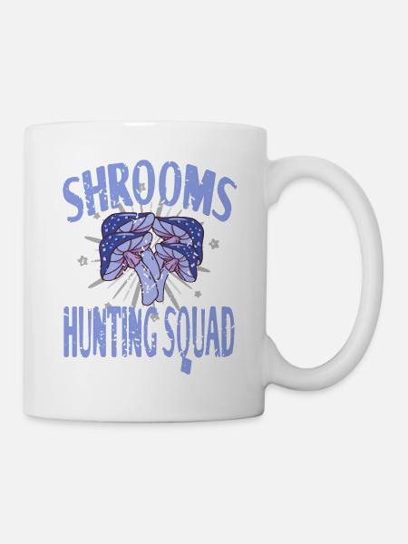 Shrooms Hunting Squad Retro Mushroom Hunting - Tasse - Weiß