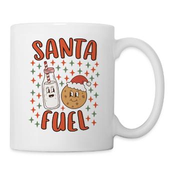 Père Noël Fuel Festive Funny Christmas Milk et - Mug blanc - blanc - Droite