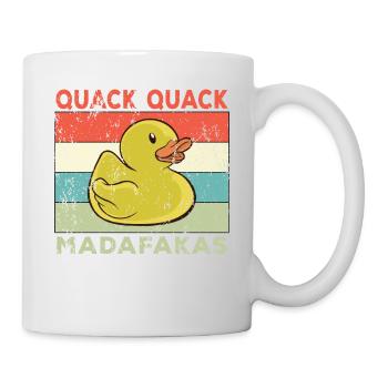 Drôle de canard Dictons Rubber Duck Quack Quack Ducks - Mug blanc - blanc - Droite